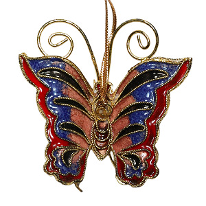 Schmetterling, Deko, Cloisonne Emaille, 0404